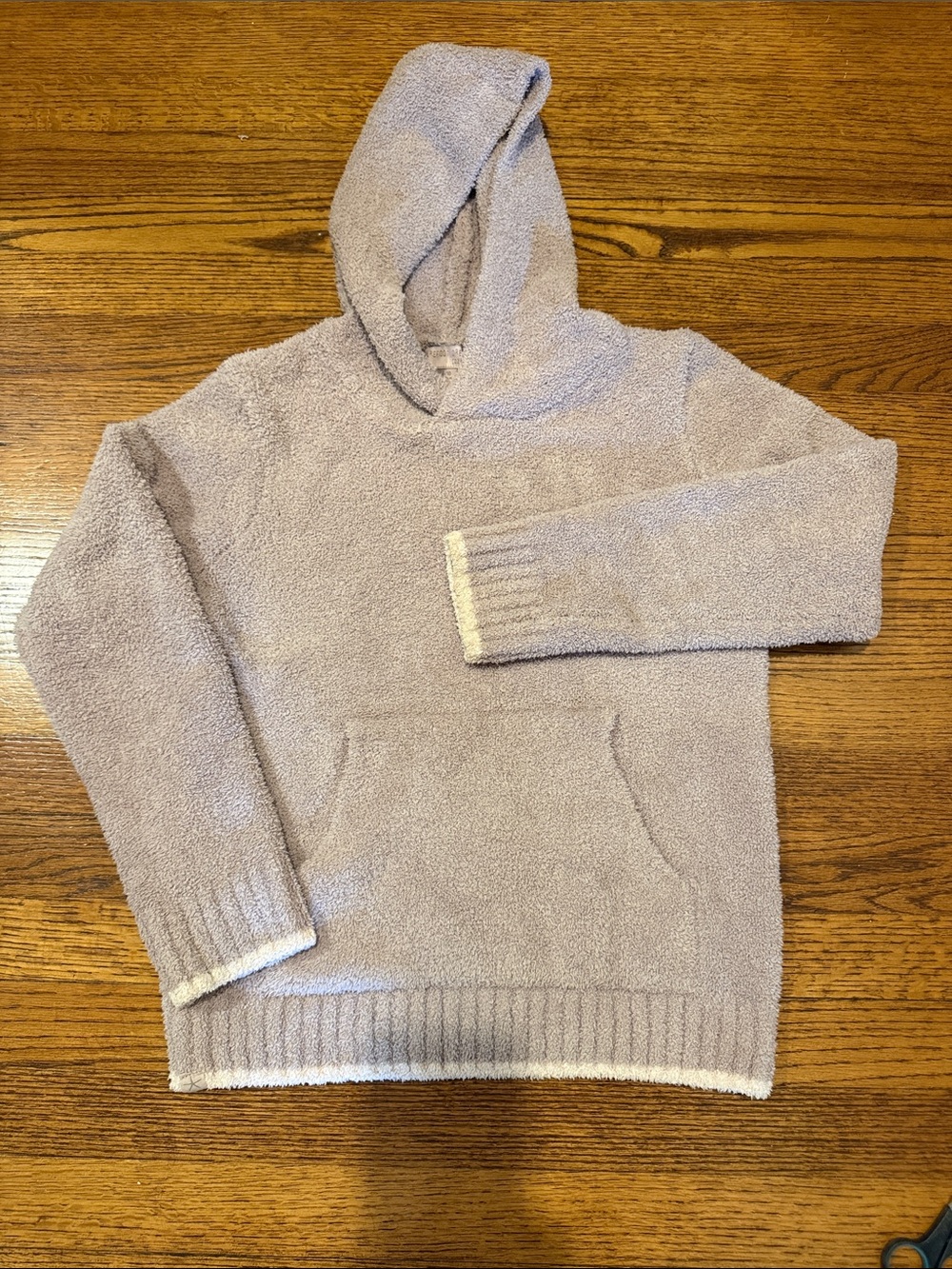 Barefoot Dreams Kids Plush Hoodie in Light Lavender